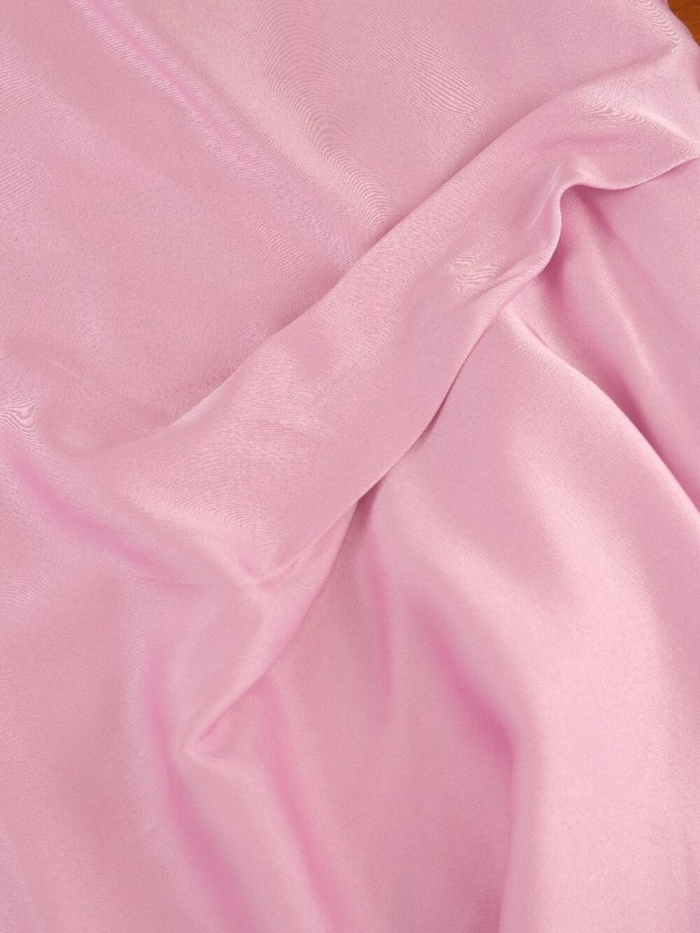 Reiss Zoey Satin Drape Ruched Midi Slip Dress, Light Pink, US 8 - Picture 6 of 11